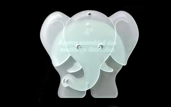 A FUN ELEPHANT SEWING/CRAFT TEMPLATE FROM 6cm