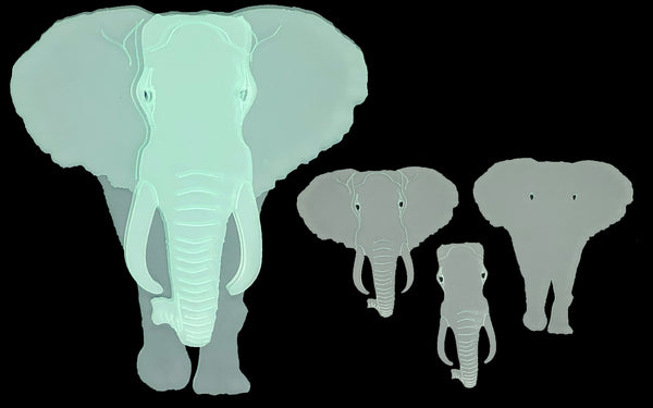 AN ELEPHANT SEWING/CRAFT TEMPLATE FROM 4"