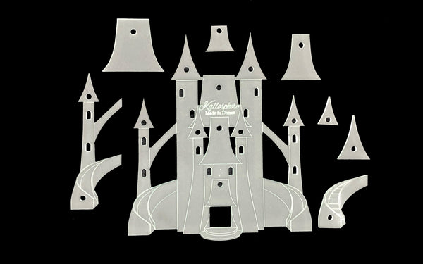 A FAIRY CASTLE ACRYLIC SEWING/CRAFT TEMPLATES