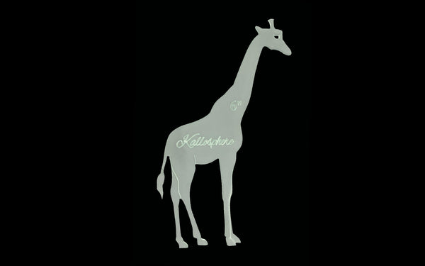 A GIRAFFE ACRYLIC TEMPLATE FOR APPLIQUÉ, SEWING, QUILTING, PAPERCRAFT from 3"