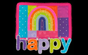 A MODERN RAINBOW ACRYLIC TEMPLATE FOR APPLIQUÉ, SEWING, QUILTING, PAPERCRAFT from 3"