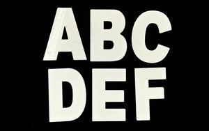 INDIVIDUAL APPLIQUÉ LETTERS AND NUMBERS SEWING/CRAFT TEMPLATES