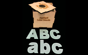 APPLIQUÉ LETTERS, UPPER AND LOWER CASE SEWING/CRAFT TEMPLATES from 5cm