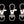 Three 35mm lobster swivel clasps / keyrings - CHROME