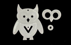 A SET OF FOUR ACRYLIC WOODLAND ANIMAL TEMPLATES