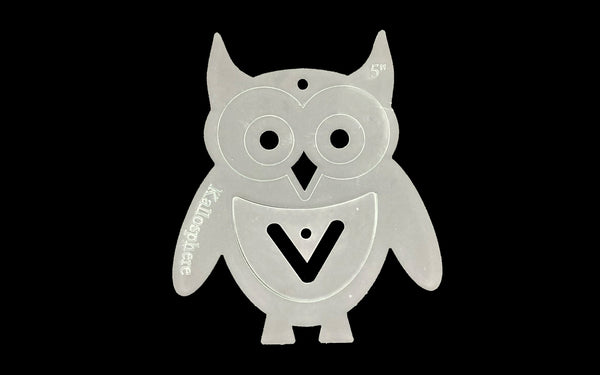 A FUN ACRYLIC OWL TEMPLATE FOR SEWING CRAFT from 3"