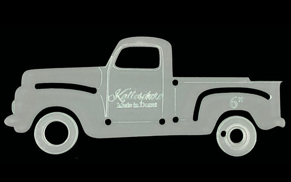 A PICK UP TRUCK ACRYLIC SEWING/CRAFT TEMPLATE