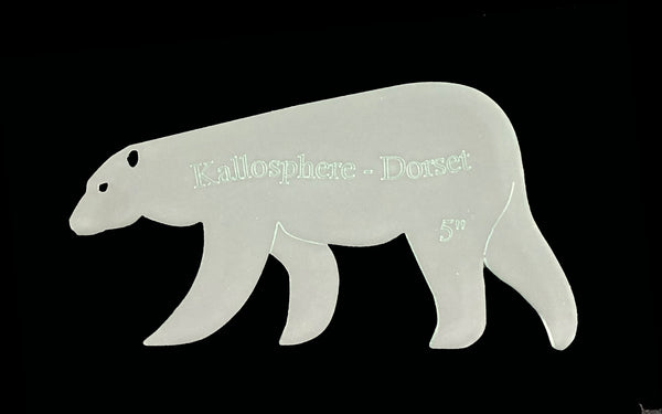 ACRYLIC POLAR BEAR SEWING CRAFT TEMPLATE