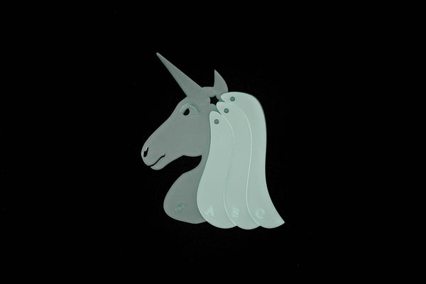 UNICORN HEAD WITH SEPARATE STAR AND MANE SEWING/CRAFT TEMPLATE