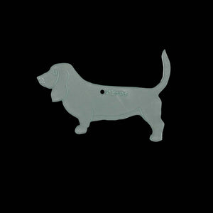 A BASSET HOUND ACRYLIC SEWING/CRAFT TEMPLATE from 3"
