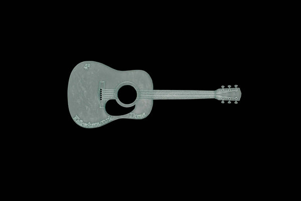 A GUITAR ACRYLIC SEWING/CRAFT TEMPLATE from 4"
