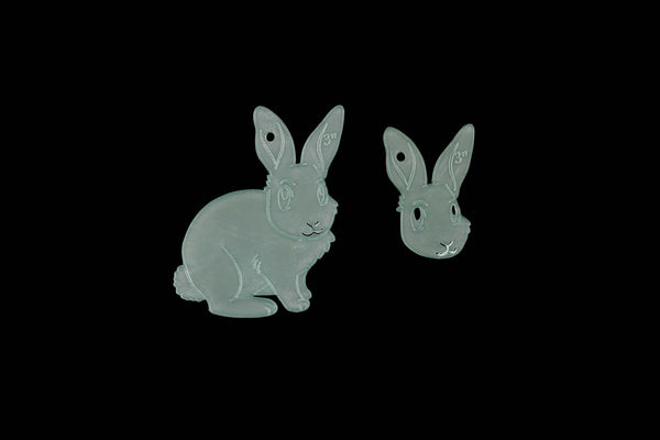 A RABBIT ACRYLIC SEWING/CRAFT TEMPLATE from 6cm