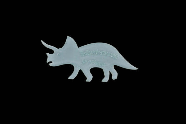 A TRICERATOPS  ACRYLIC SEWING/CRAFT TEMPLATE