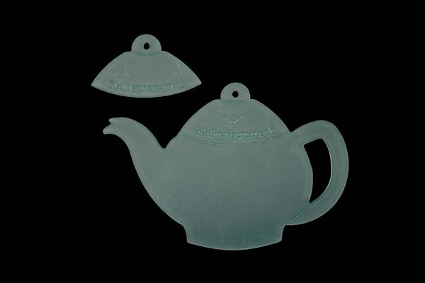 AN ACRYLIC TEAPOT AND TEA CUP CRAFT SEWING TEMPLATE
