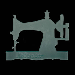 A BEAUTIFUL SEWING MACHINE ACRYLIC CRAFT TEMPLATE from 3"