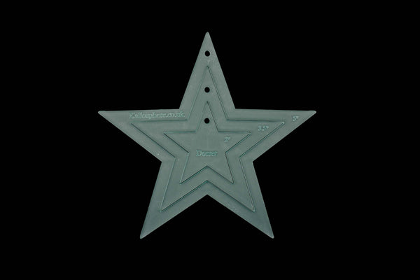 ACRYLIC APPLIQUÉ THREE STAR SEWING CRAFT TEMPLATES