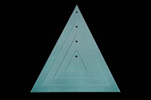 20X20CM (DROP) TRIANGLE ACRYLIC SEWING/CRAFT TEMPLATE SET OF 4 TRIANGLES