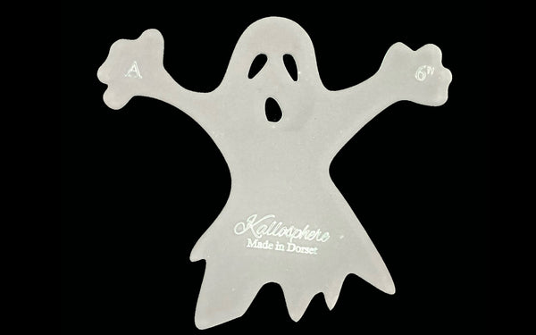AN ACRYLIC SCARY GHOST 'A' SEWING/CRAFT TEMPLATE from 4"