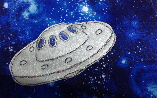 A SPACESHIP TEMPLATE FOR SEWING CRAFT