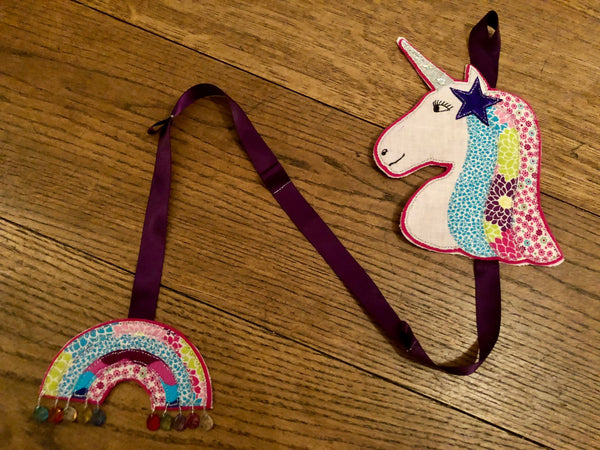 UNICORN HEAD WITH SEPARATE STAR AND MANE SEWING/CRAFT TEMPLATE