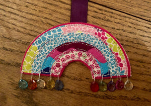 A RAINBOW ACRYLIC TEMPLATE FOR APPLIQUÉ, SEWING, QUILTING, PAPERCRAFT from 3"