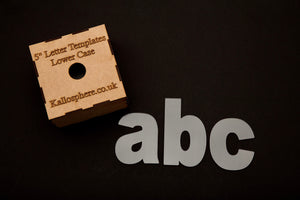 5" LOWER CASE ACRYLIC LETTER SEWING CRAFT TEMPLATES