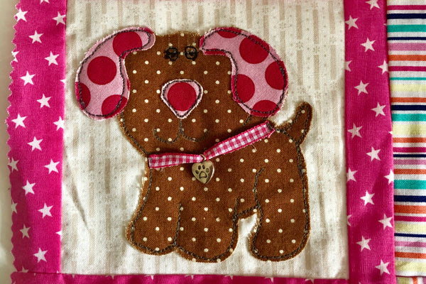A CUTE PUPPY DOG SEWING/CRAFT TEMPLATE from 3"