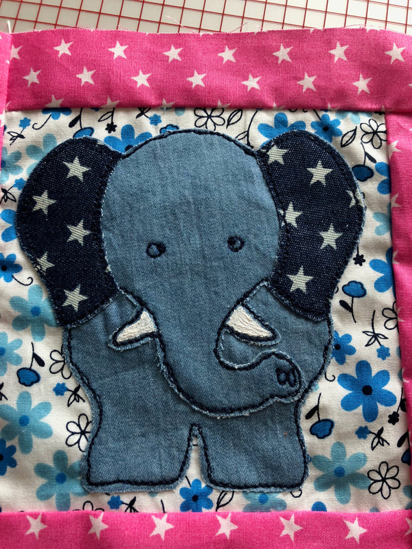 A FUN ELEPHANT SEWING/CRAFT TEMPLATE FROM 6cm