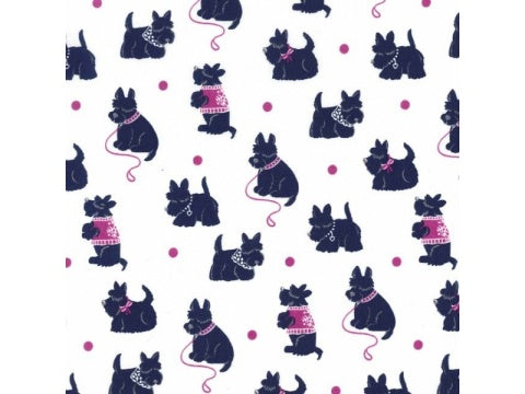 MICHAEL MILLER - BESPOKE SCOTTIES fabric - JEWEL