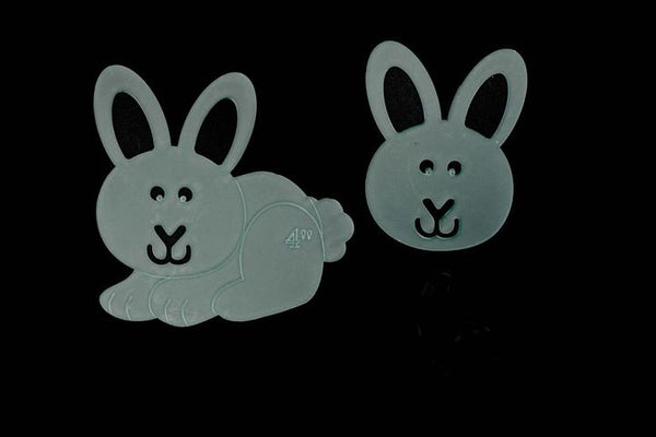A CUTE BUNNY RABBIT ACRYLIC SEWING/CRAFT TEMPLATE from 3"