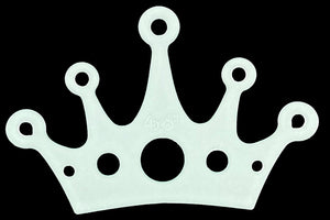 A MAJESTIC CROWN ACRYLIC CRAFT SEWING TEMPLATE - simple from 3"