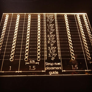 ACRYLIC RIVET PLACEMENT TEMPLATE UP TO 4"