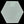 A HEXAGON ACRYLIC SEWING/CRAFT TEMPLATE INC A SEPARATE 1/4” SEAM - FROM 1