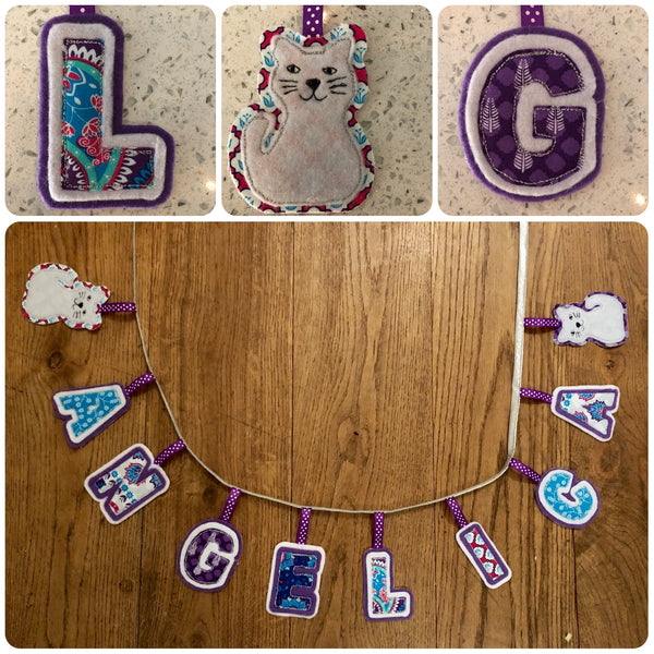 APPLIQUÉ LETTERS AND SYMBOLS SEWING/CRAFT TEMPLATES - from 4cm