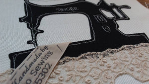 A BEAUTIFUL SEWING MACHINE ACRYLIC CRAFT TEMPLATE from 3"