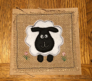 ACRYLIC SHEEP SEWING AND CRAFT TEMPLATE