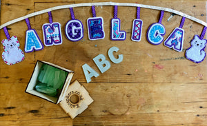 APPLIQUÉ LETTERS, UPPER AND LOWER CASE SEWING/CRAFT TEMPLATES from 5cm