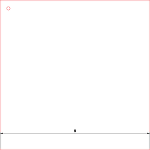 9” SOLID SQUARE QUILTING/ PATCHWORK ACRYLIC TEMPLATE