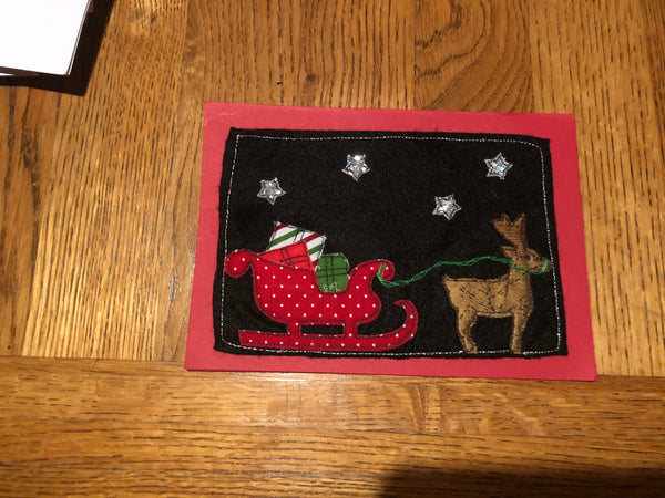 A DELIGHTFUL REINDEER SEWING/CRAFT TEMPLATE from 6cm