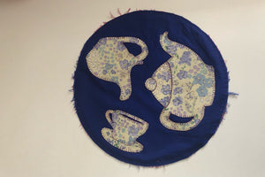 AN ACRYLIC TEAPOT AND TEA CUP CRAFT SEWING TEMPLATE