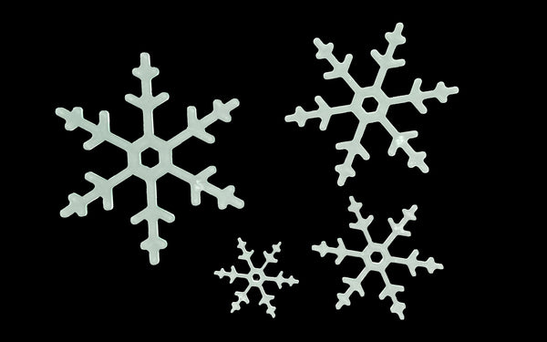 SIMPLE SNOWFLAKES ACRYLIC SEWING/CRAFT TEMPLATES - QUILTING
